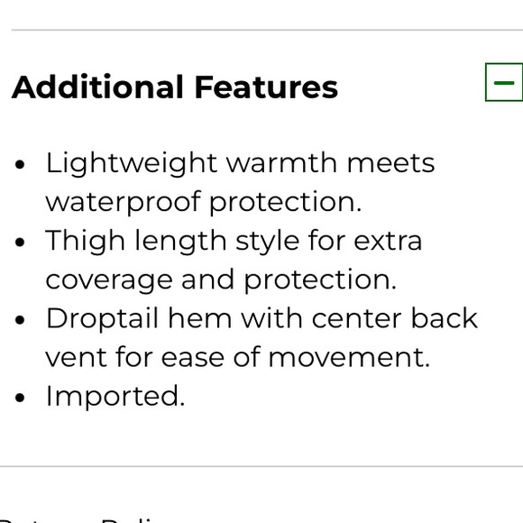 LL Bean Waterproof Ultralight Down Coat Jacket black plus size 1X new with tags - Picture 3 of 6